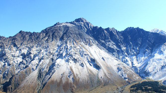 mountains of Kazbegi